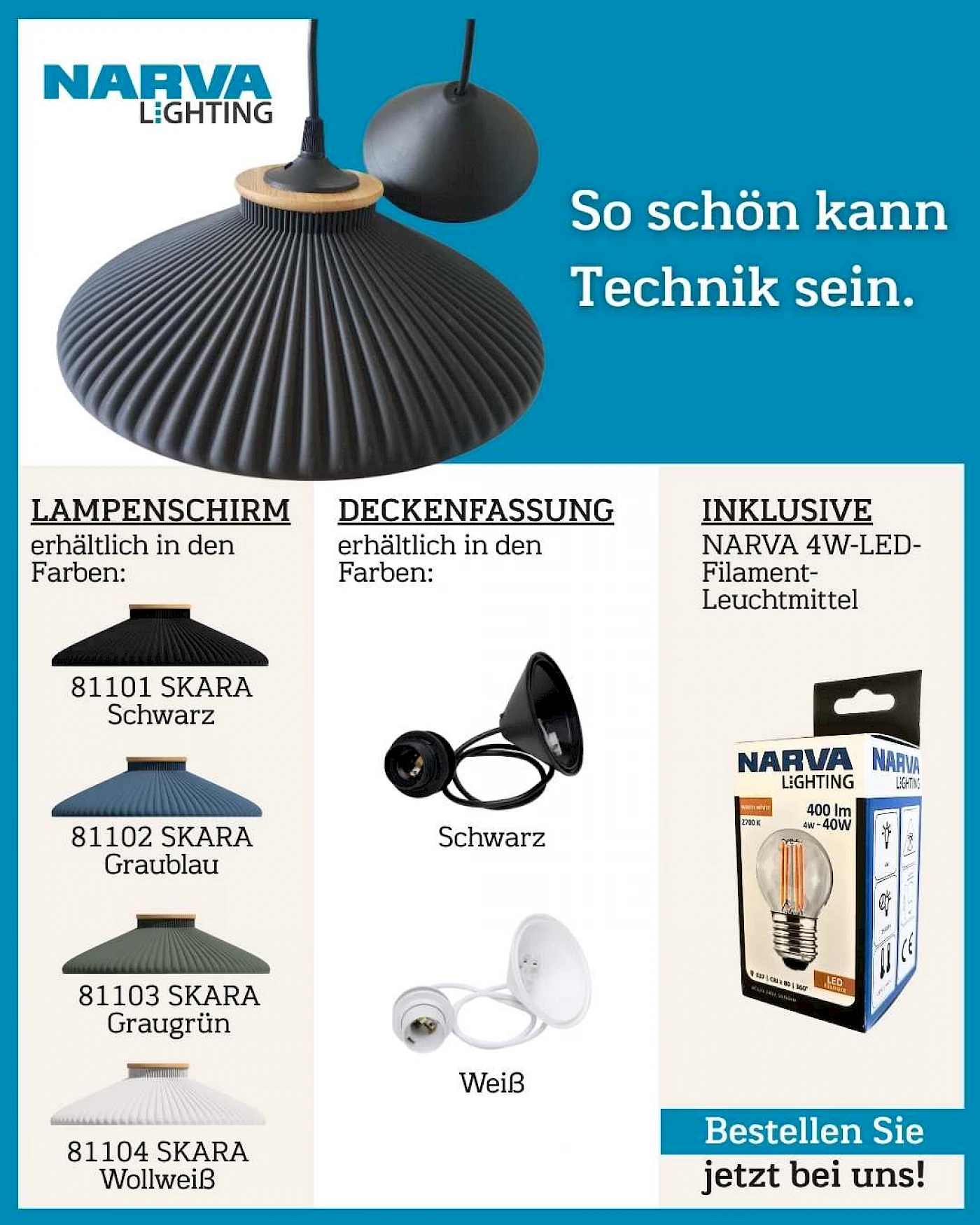 LED pendant light SKARA